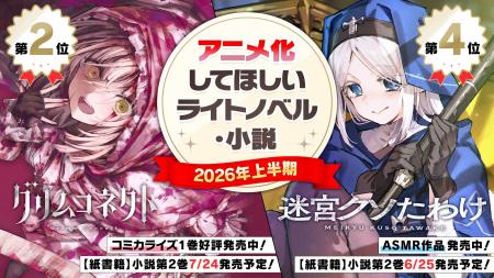 「アニメ化してほしいライトノベル・小説2026上半期」 「アニメ化してほしいライトノベル・小説2026上半期」