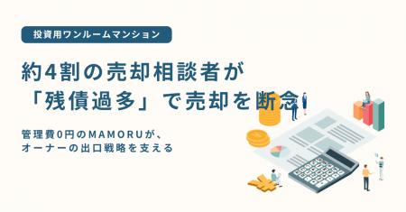 投資用ワンルーム売却相談者の約4割が「残債過多」で 投資用ワンルーム売却相談者の約4割が「残債過多」で