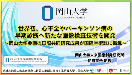 【岡山大学】世界初、心不全やパーキンソン病の早期診 【岡山大学】世界初、心不全やパーキンソン病の早期診
