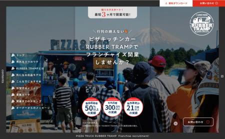 人気ピザのキッチンカー「RUBBER TRAMP」フランチャイ 人気ピザのキッチンカー「RUBBER TRAMP」フランチャイ