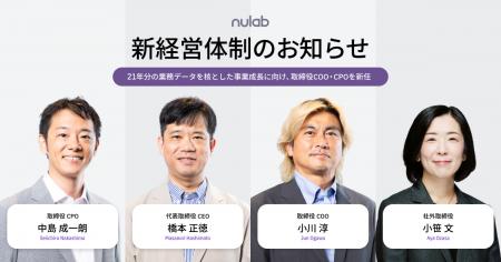 ヌーラボ、新経営体制のお知らせ ー21年分の業務デー ヌーラボ、新経営体制のお知らせ ー21年分の業務デー