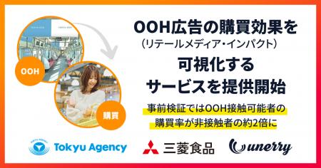 東急エージェンシー、三菱食品、unerry、OOH広告utf-8 東急エージェンシー、三菱食品、unerry、OOH広告utf-8