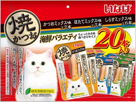 いなばペットフード 猫ちゃん用「焼かつお 海鮮バラ いなばペットフード 猫ちゃん用「焼かつお 海鮮バラ