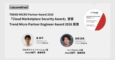 クラスメソッド、TREND MICRO Partner Award を3年連 クラスメソッド、TREND MICRO Partner Award を3年連