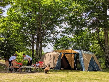ブナの森に囲まれた避暑地で快適キャンプ 休暇村乳頭 ブナの森に囲まれた避暑地で快適キャンプ 休暇村乳頭