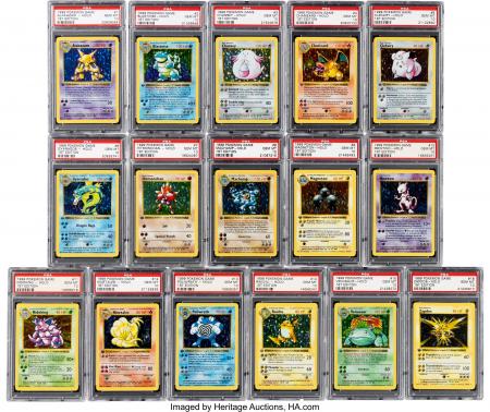 第三者鑑定で最高評価の初期ポケモンカード全102枚セ 第三者鑑定で最高評価の初期ポケモンカード全102枚セ