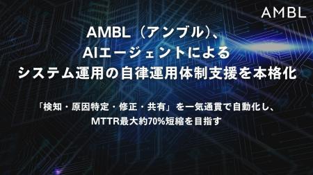 AMBL(アンブル)、AIエージェントによるシステム運用 AMBL(アンブル)、AIエージェントによるシステム運用