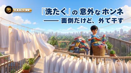 洗濯でいちばん面倒なのは「干す」―― それでも半数は 洗濯でいちばん面倒なのは「干す」―― それでも半数は