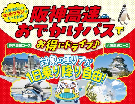 「阪神高速おでかけパス2026(土日祝限定)」の販売に 「阪神高速おでかけパス2026(土日祝限定)」の販売に