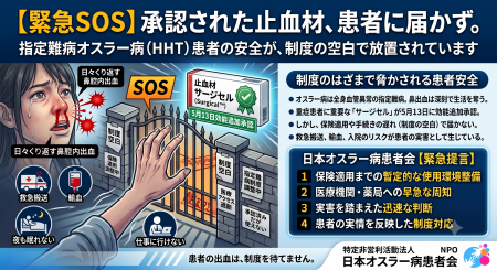 【緊急・SOS】承認された止血材が患者に届かない--指 【緊急・SOS】承認された止血材が患者に届かない--指