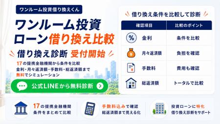 【ワンルーム投資ローンの借り換え比較】17の提携金融 【ワンルーム投資ローンの借り換え比較】17の提携金融