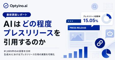 生成AIはプレスリリースをどれくらい引用する?Optyin 生成AIはプレスリリースをどれくらい引用する?Optyin