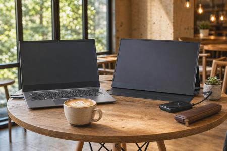 simplus、ノートPCが一瞬でデュアルモニター環境に。 simplus、ノートPCが一瞬でデュアルモニター環境に。