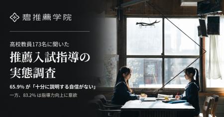 高校教員の65.9%が「推薦入試を十分に説明する自信が 高校教員の65.9%が「推薦入試を十分に説明する自信が