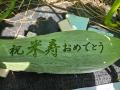 かぼちゃの表皮に「祝」などの文字が浮き出る──最高3 かぼちゃの表皮に「祝」などの文字が浮き出る──最高3