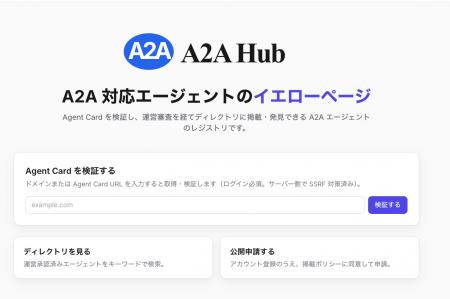 A2A対応エージェントの「イエローページ」--発見・検 A2A対応エージェントの「イエローページ」--発見・検