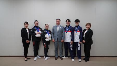 河合純一スポーツ庁長官表敬訪問|FISU世界大学チアリ 河合純一スポーツ庁長官表敬訪問|FISU世界大学チアリ