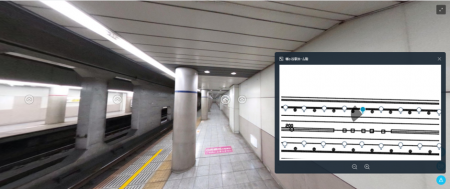 リコー、京王電鉄の全69駅で360度空間データを活用し リコー、京王電鉄の全69駅で360度空間データを活用し