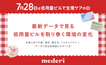 7月28日は「低用量ピルで生理ケアの日」最新データで 7月28日は「低用量ピルで生理ケアの日」最新データで