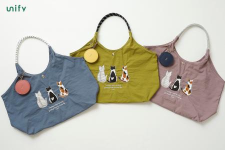 【ネコ柄】新登場!贅沢な刺繍の美しさと頼れる実用性 【ネコ柄】新登場!贅沢な刺繍の美しさと頼れる実用性