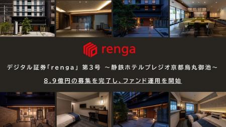 デジタル証券「renga」 第3号 ~静鉄ホテルプレジオ京 デジタル証券「renga」 第3号 ~静鉄ホテルプレジオ京