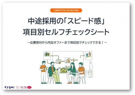 中途採用の「スピード感」項目別セルフチェックシート 中途採用の「スピード感」項目別セルフチェックシート