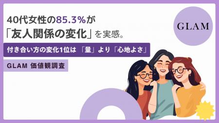 40代女性の85.3%が「友人関係に変化」。付き合い方の 40代女性の85.3%が「友人関係に変化」。付き合い方の
