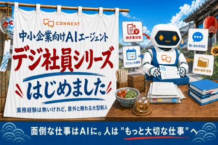 株式会社CONNEXT、中小企業向けAIサービス「デジ社員 株式会社CONNEXT、中小企業向けAIサービス「デジ社員