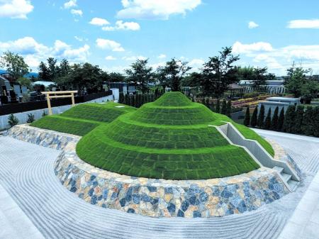 東北初「竹田式古墳墓」おおさきさくら花陵、墓じまい 東北初「竹田式古墳墓」おおさきさくら花陵、墓じまい