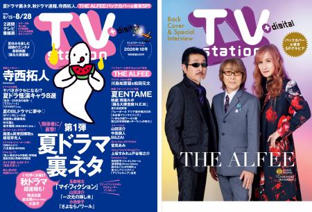 「テレビステーション8/15号」の巻頭にtimelesz寺西 「テレビステーション8/15号」の巻頭にtimelesz寺西