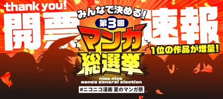 【ニコニコ漫画】総投票数12万超!「みんなで決める! 【ニコニコ漫画】総投票数12万超!「みんなで決める!