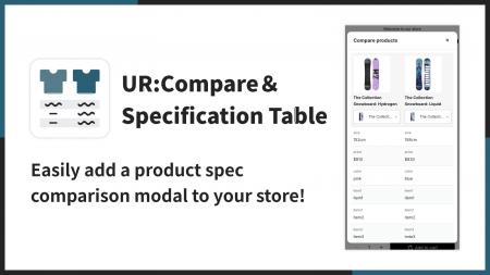 【海外向け】EC アプリ「UR:Compare&Specification T 【海外向け】EC アプリ「UR:Compare&Specification T