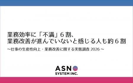 業務効率に「不満」6割、業務改善が進んでいないと感 業務効率に「不満」6割、業務改善が進んでいないと感