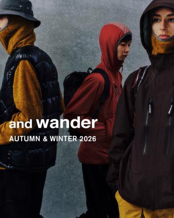 and wander 2026 AUTUMN & WINTER and wander 2026 AUTUMN & WINTER