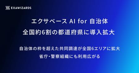 エクサベース AI for 自治体、全国約6割の都道府県に エクサベース AI for 自治体、全国約6割の都道府県に