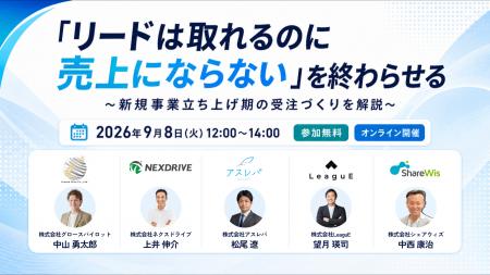「リードは取れるのに売上にならない」を終わらせる。 「リードは取れるのに売上にならない」を終わらせる。