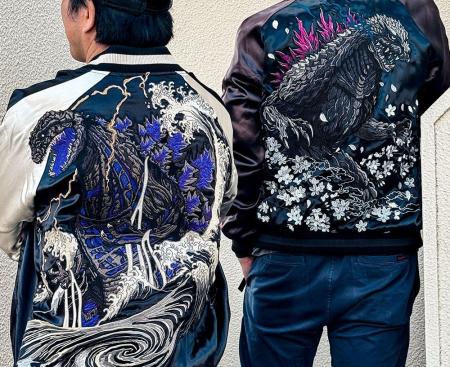 日本が誇る怪獣王「ゴジラ」が圧倒的クオリティの刺繍 日本が誇る怪獣王「ゴジラ」が圧倒的クオリティの刺繍