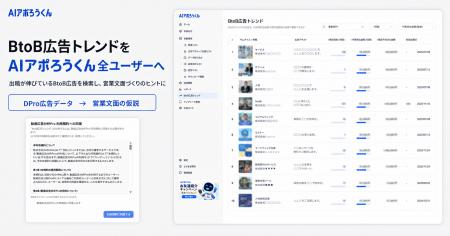 AI営業ツール「AIアポろうくん」、BtoB広告トレンド機 AI営業ツール「AIアポろうくん」、BtoB広告トレンド機