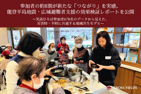 参加者の約8割が新たな「つながり」を実感。能登半島 参加者の約8割が新たな「つながり」を実感。能登半島