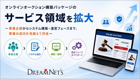 オンラインオークション構築パッケージのサービス領域 オンラインオークション構築パッケージのサービス領域