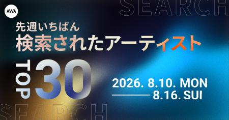 【先週いちばん検索されたアーティストTOP30】 【先週いちばん検索されたアーティストTOP30】