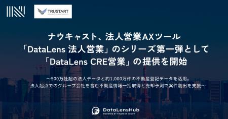 ナウキャスト、法人営業AXツール「DataLens 法人営業 ナウキャスト、法人営業AXツール「DataLens 法人営業