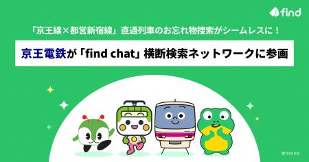 8月19日より、京王電鉄の「find chat」横断検索ネッ 8月19日より、京王電鉄の「find chat」横断検索ネッ