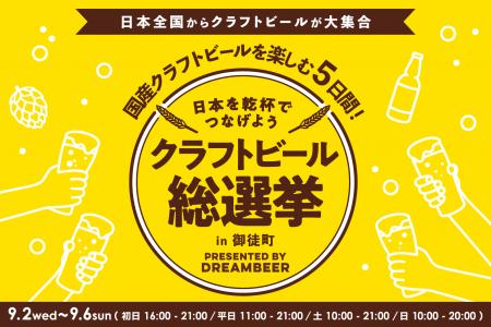 来場者の一票で日本一のビール党が決まる、参加型ビー 来場者の一票で日本一のビール党が決まる、参加型ビー