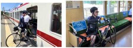 神戸電鉄粟生線 通常列車でのサイクルトレイン実証実 神戸電鉄粟生線 通常列車でのサイクルトレイン実証実