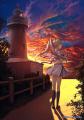 『Summer Pockets』の紬ヴェンダースが、男木島観光大 『Summer Pockets』の紬ヴェンダースが、男木島観光大