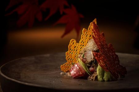 【星のや京都】茸、紅葉鯛、名残鱧など旬の食材を、自 【星のや京都】茸、紅葉鯛、名残鱧など旬の食材を、自