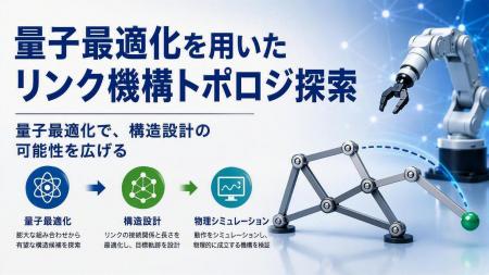「量子最適化を用いたリンク機構トポロジ探索」につい 「量子最適化を用いたリンク機構トポロジ探索」につい