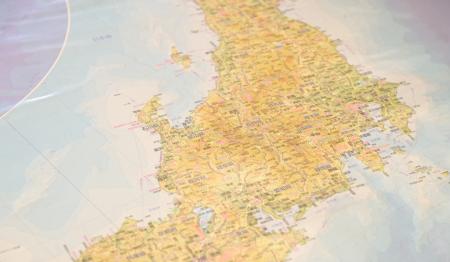 来店者の「この秋、行きたい山」で日本地図を完成させ 来店者の「この秋、行きたい山」で日本地図を完成させ