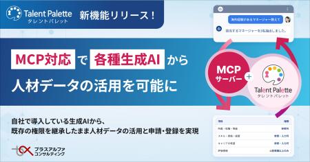 タレントパレット、MCP対応で各種生成AIから人材デー タレントパレット、MCP対応で各種生成AIから人材デー